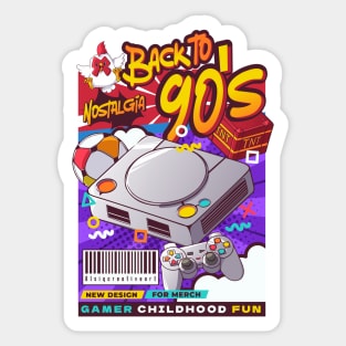 Nostalgia back to 90's Sticker